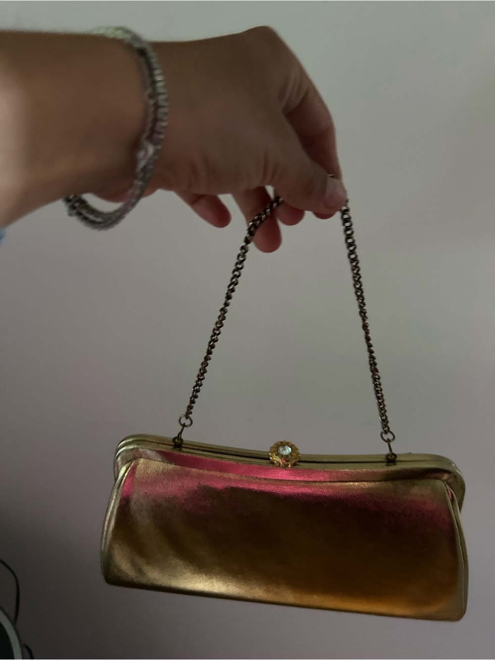 Gold clutch